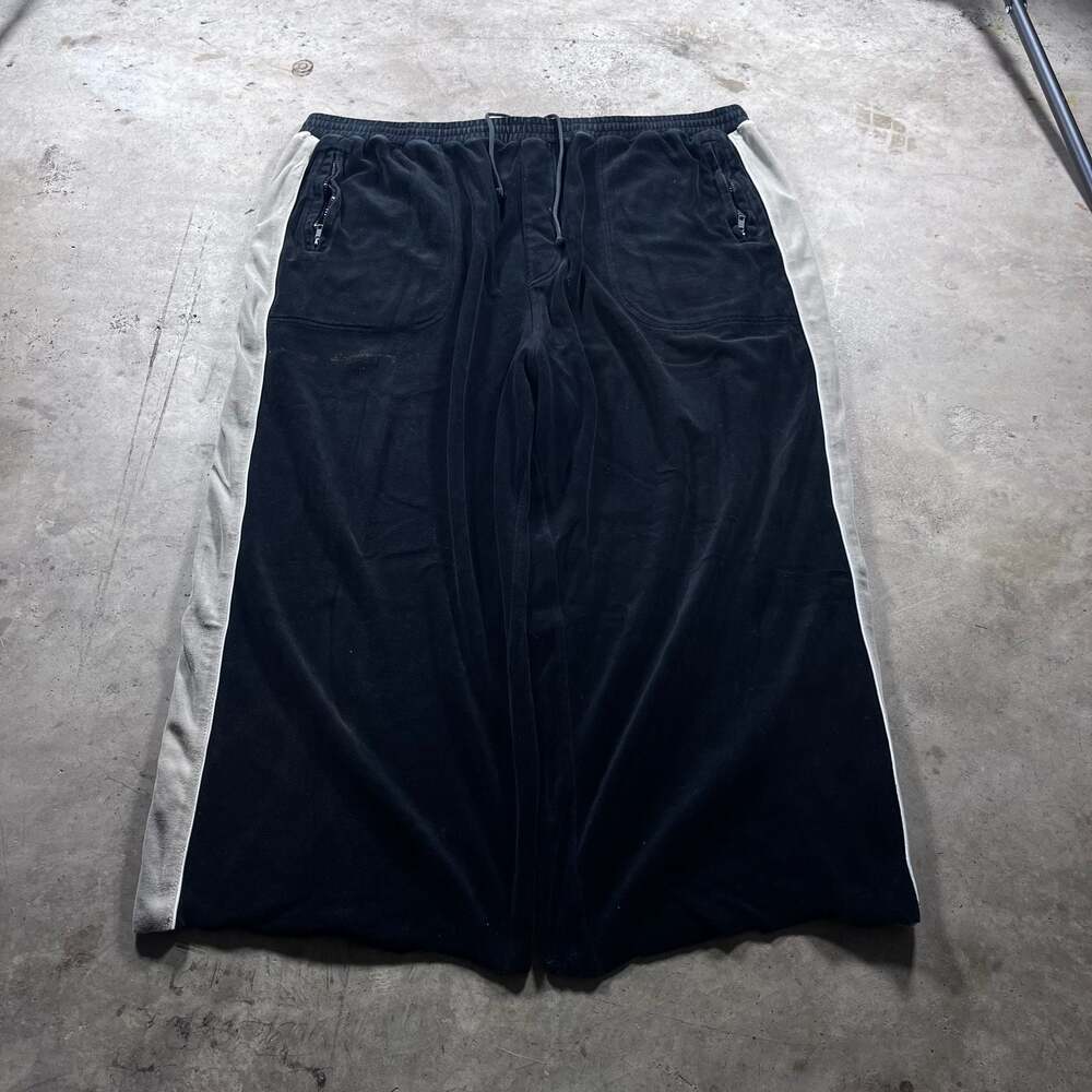 Koman Modern Basics Velour Wide Leg Track Pants Size 4X